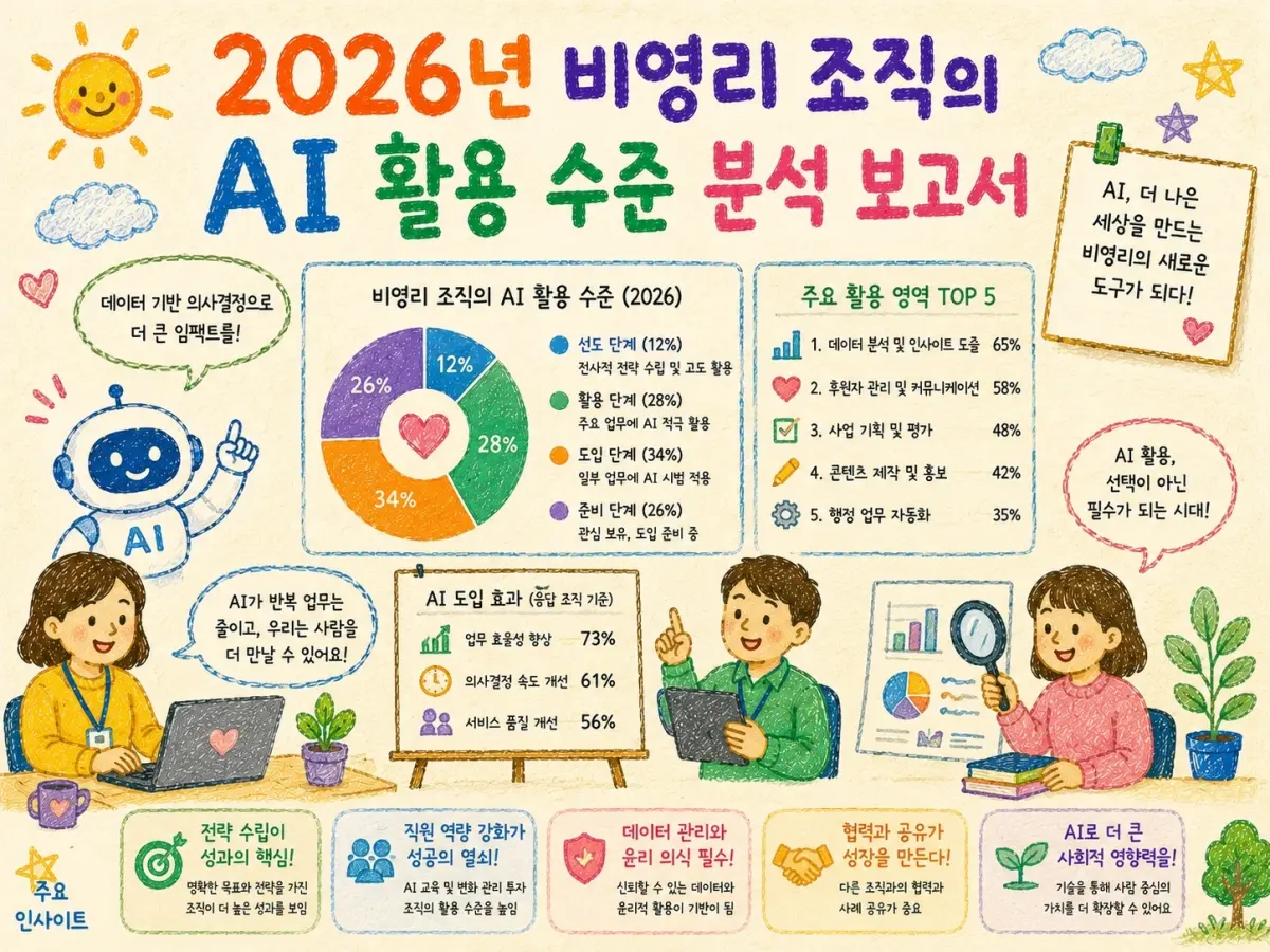 2026년 비영리 조직의 AI 활용 수준 분석 보고서