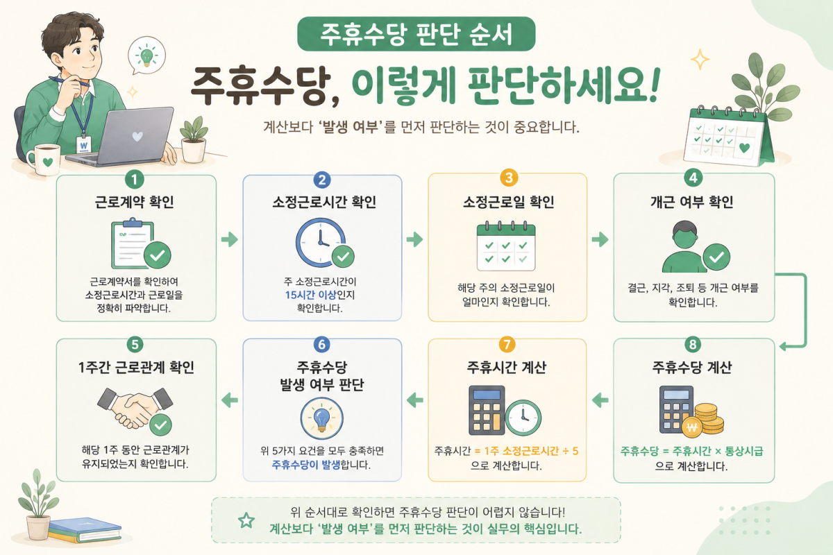 주휴수당 판단 순서