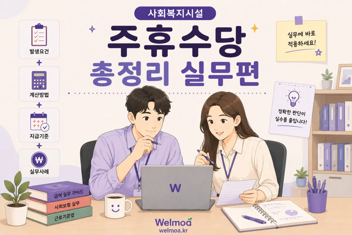 사회복지시설 주휴수당 실무②｜연차와 휴가, 가장 많이 헷갈리는 사례 총정리