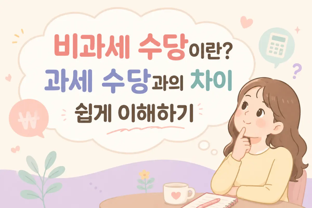 비과세 수당이란? 과세 수당과의 차이 쉽게 이해하기